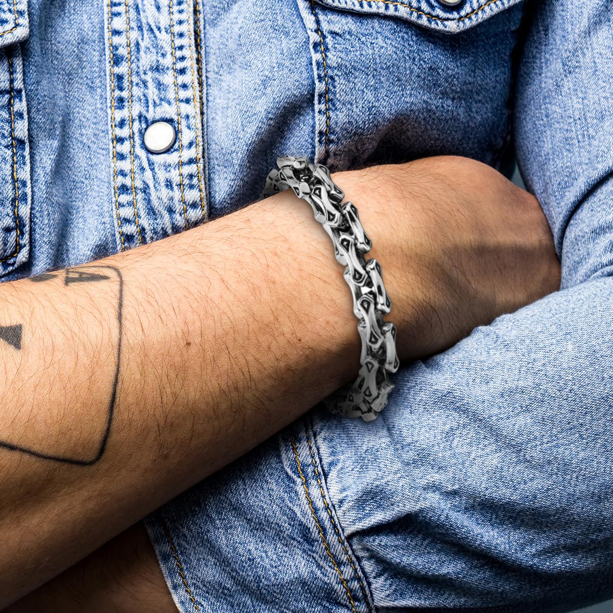 Coolsteel and Beyond Men's Unique Stainless Steel Link Chain