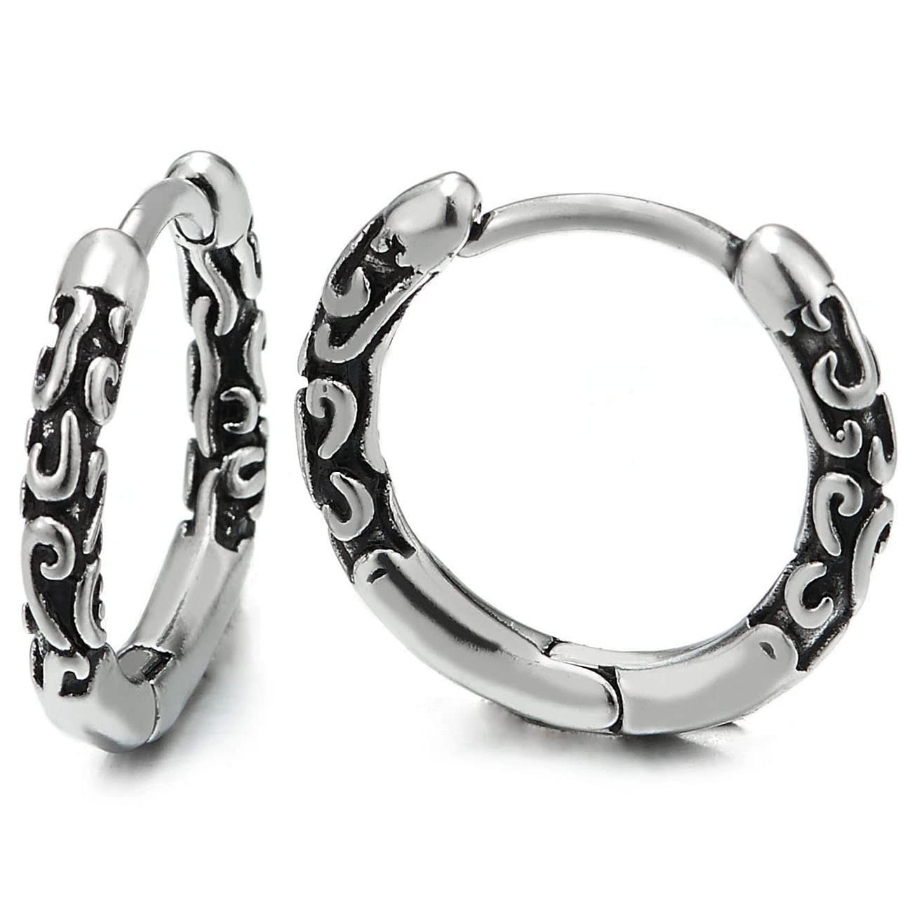 Mens tribal hoop earrings Clearance