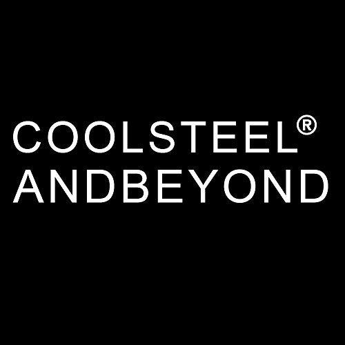 COOLSTEELANDBEYOND Heavy and Study Mens Stainless Steel Biker Skull Bracelet Silver Black Two-Tone Polished
