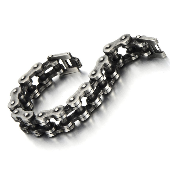 Coolsteelandbeyond Biker Wolf Heren Pantserketting, Armband Van Coolsteelandbeyond Biker Wolf Heren Pantserketting, Armband Van