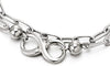 COOLSTEELANDBEYOND Women Infinity Charm Number 8 Bracelet, Stainless Steel Long Oval Link, Polished, Fashion Style - COOLSTEELANDBEYOND Jewelry