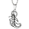 COOLSTEELANDBEYOND Mens Scorpion King Pendant Necklace Stainless Steel Gothic Style with 24 inches Ball Chain - COOLSTEELANDBEYOND Jewelry