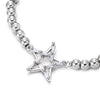 COOLSTEELANDBEYOND Cubic Zirconia Star Bracelet, Womens Beads Link Chain Charm Bracelet - COOLSTEELANDBEYOND Jewelry