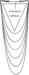 COOLSTEELANDBEYOND Multi-Strand Waterfall Statement Necklace Grey Color Choker Collar Box Chains, Dress Party Fashion - COOLSTEELANDBEYOND Jewelry