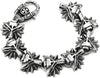 COOLSTEELANDBEYOND Norse Viking Wolf Head Bracelet, Stainless Steel Bracelet Link Bracelet for Men, Masculine - COOLSTEELANDBEYOND Jewelry