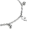 COOLSTEELANDBEYOND Stainless Steel Anklet Bracelet with Dangling Charms of Dolphins and Beads - COOLSTEELANDBEYOND Jewelry