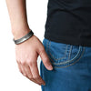 COOLSTEELANDBEYOND 19CM Mens Womens Cuff Bracelet Stainless Steel Bangle Bracelet Grooved Polished and Satin - coolsteelandbeyond