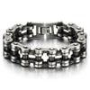 Classic Mens Bike Chain Bracelet Stainless Steel Old Metal Treatment Retro Style - COOLSTEELANDBEYOND Jewelry