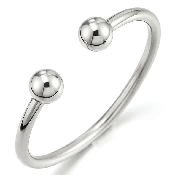 Charm Bangle Ball Cuff Bracelet for Women Silver Jewelry Gift New 925  Sterling Silver - Fast Forward