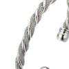 Elastic Adjustable Stainless Steel Bangle Bracelet for Men Women Silver Color Polished - COOLSTEELANDBEYOND Jewelry