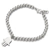 COOLSTEELANDBEYOND Ladies Link Charm Bracelet with Dangling Hamsa Hand of Fatima Charm Stainless Steel - COOLSTEELANDBEYOND Jewelry