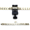COOLSTEELANDBEYOND Mens Womens Steel Link Bracelet with Free Link Removal Tool, Silver Gold - coolsteelandbeyond