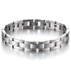 COOLSTEELANDBEYOND Timeless Stainless Steel Link Men Bracelet, Free Link Removal Tool - coolsteelandbeyond