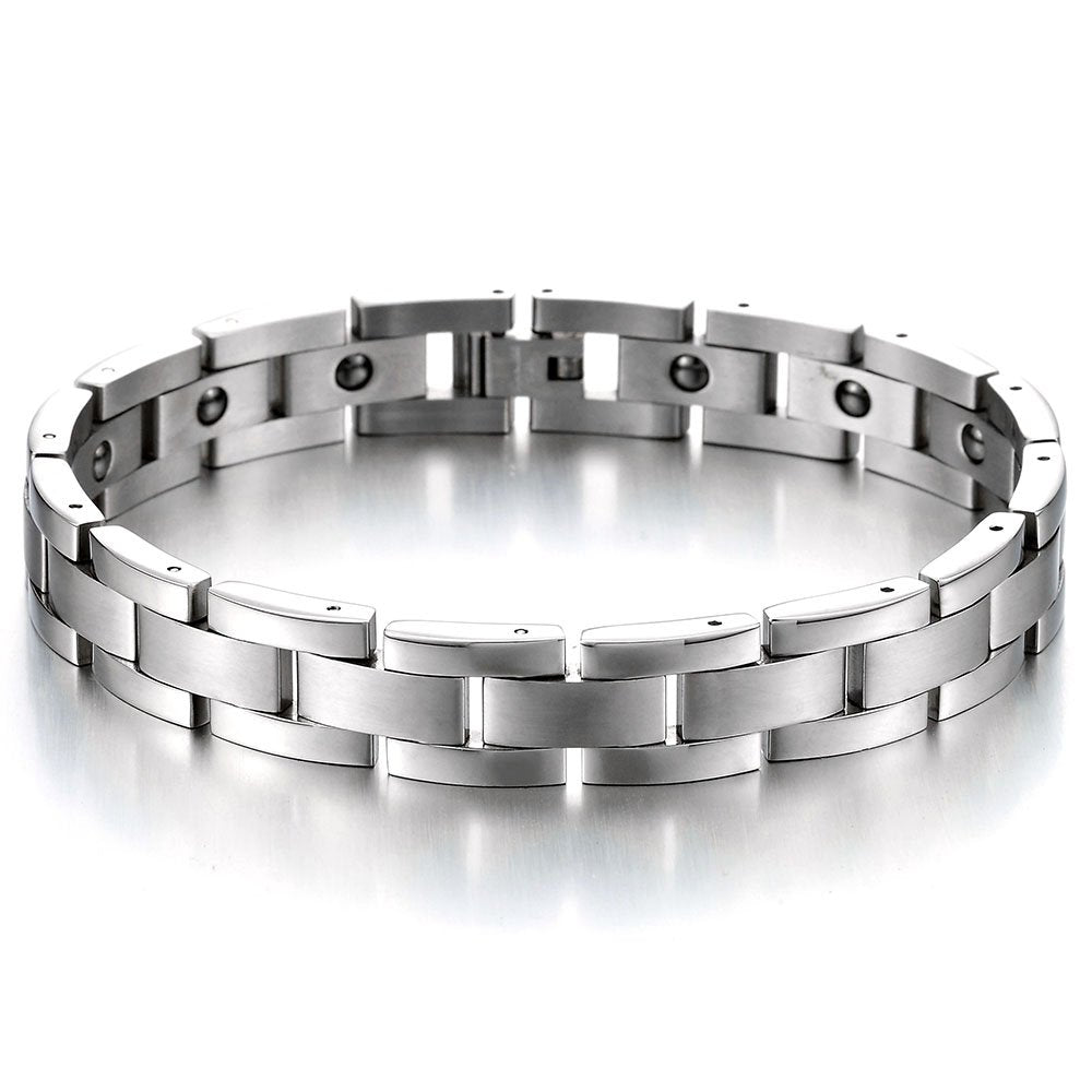 Timeless Stainless Steel Link Men Bracelet, Free Link Removal Tool ...