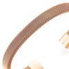 Elastic Adjustable Rose Gold Stainless Steel Mesh Cable Bangle Bracelet for Men Women - COOLSTEELANDBEYOND Jewelry
