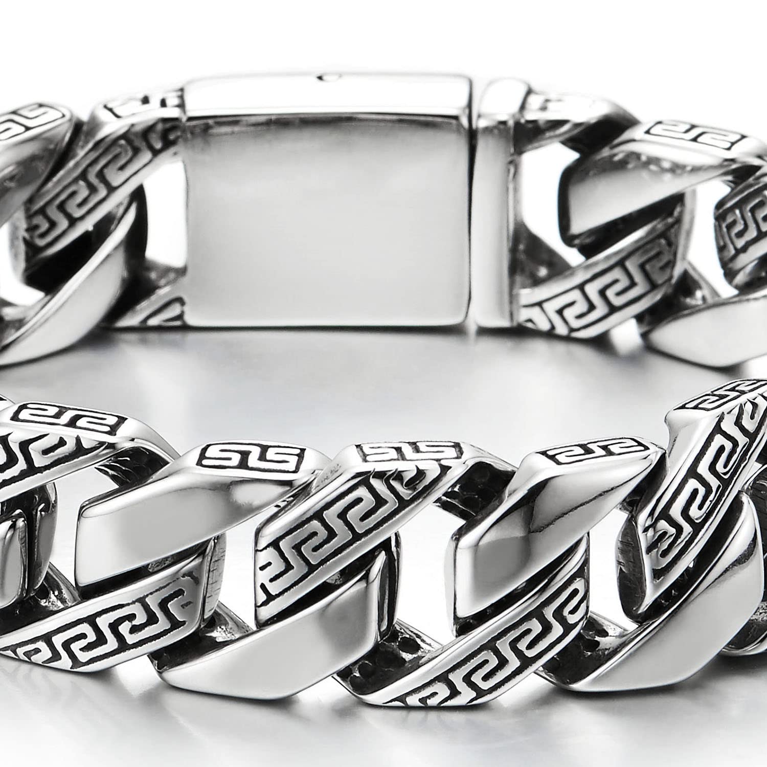 Cluster Of Circle Boys Silver Chain Design Bracelet For Men's / Boy's –