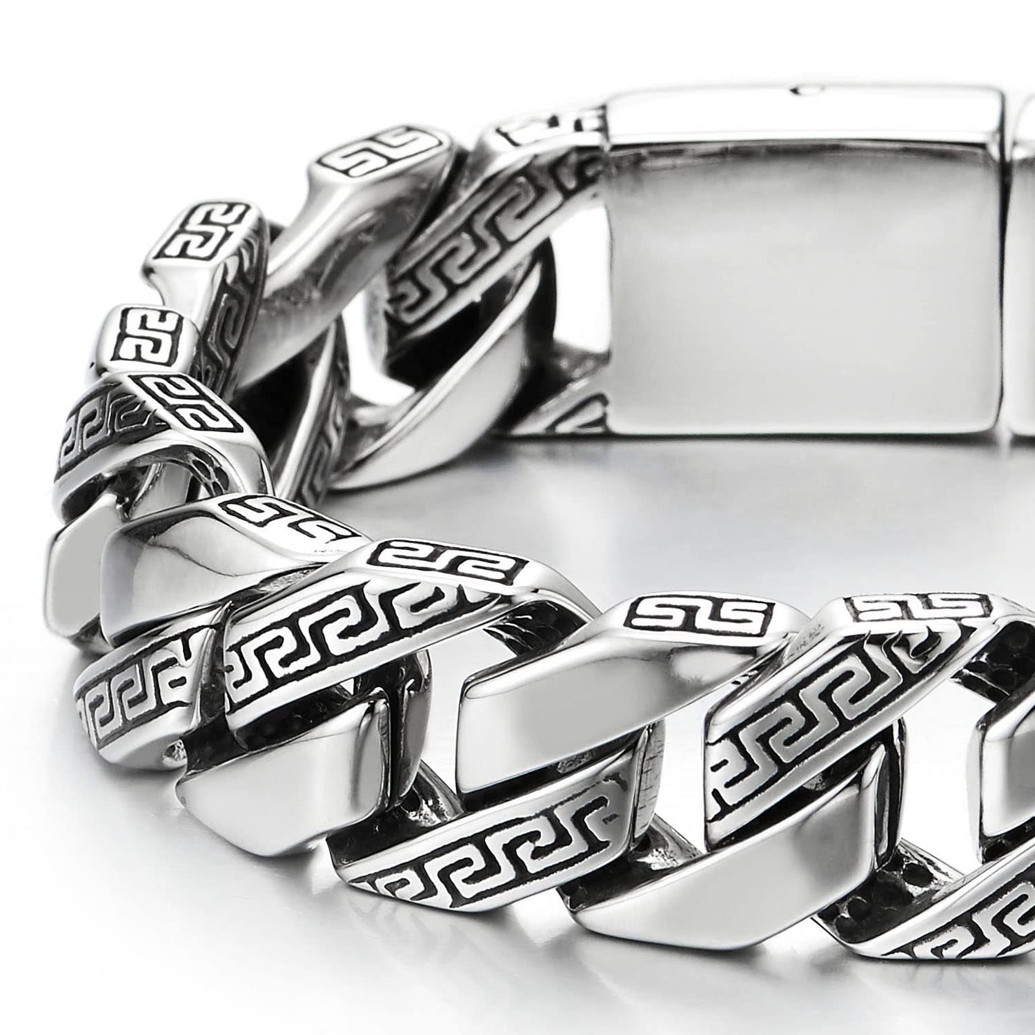 Bcughia Cheap Bracelets, Cute Bracelets for Men Stainless Steel Keel Chain  Design for Men