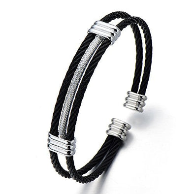Black Ceramic Couple Bracelets for Women Men Punk Cool Motorcycle  Accessories Charm Wholesale Fashion Jewelry Gift For Boyfriend