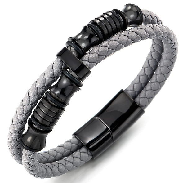 Ostrada Black Steel 15mm Mens Bracelet – Trendzio Jewelry