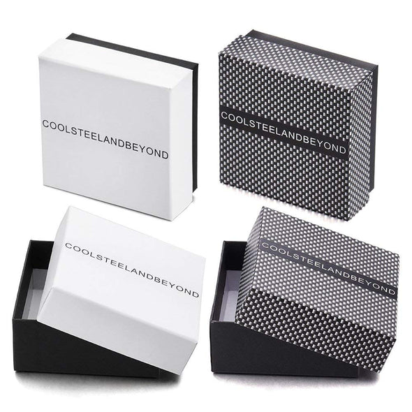 Mens Masculine Stainless Steel Dragon Curb Chain Bracelet with Magnetic Box Clasp Polished