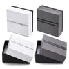 Mens Steel Square Buckle Lock Charms Brown Leather Bracelet Leather Wristband Bangle, Magnetic Clasp - coolsteelandbeyond