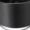 Mens Women Wide Black Leather Bracelet Leather Wristband with Leaf Veins Pattern, Snap Button - COOLSTEELANDBEYOND Jewelry