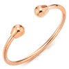 Unisex Elastic Adjustable Stainless Steel Bangle Bracelet for Men and Women Rose Gold Polished - COOLSTEELANDBEYOND Jewelry
