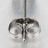 1pc Stainless Steel Grooved Cross Ear Cuff Ear Clip Ball Stud Earrings for Men Women with Chain - coolsteelandbeyond