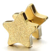 2pcs Gold Star Screw Stud Earrings for Men Women, Steel Cheater Fake Ear Plugs Gauges, Satin Finished - COOLSTEELANDBEYOND Jewelry