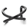 2pcs Steel Crossed Knot Ear Cuff Ear Clip Non-Piercing Clip On Earrings for Men Women - COOLSTEELANDBEYOND Jewelry
