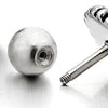 6MM Cubic Zirconia Vintage Style Stud Earrings for Men Women Stainless Steel, Screw Back, 2pcs - COOLSTEELANDBEYOND Jewelry