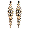 Art Deco Crystal Rhinestone Cluster Chandelier Long Dangle Statement Earring, Party Prom - COOLSTEELANDBEYOND Jewelry
