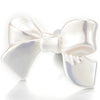 Beautiful Pearl White Bow-knot Statement Stud Earrings Acrylic - COOLSTEELANDBEYOND Jewelry