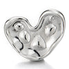 Cute Irregular Textured Heart Stud Earrings Dotted - COOLSTEELANDBEYOND Jewelry
