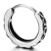 Men Womens Steel Vintage Tribal Huggie Hinged Hoop Earrings with Friendship Infinity S Love Number 8 - COOLSTEELANDBEYOND Jewelry