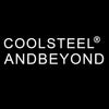 Mens Circle Stud Earrings Steel with Greek Key Pattern and Black Enamel - coolsteelandbeyond