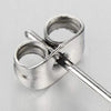 Mens Women Eagle Claw Spike Ear Jacket Stud Earrings in Stainless Steel, 2 pcs - COOLSTEELANDBEYOND Jewelry