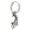 Mens Women Stainless Steel Huggie Hinged Hoop Earrings with Koi Fish, 2 pcs - COOLSTEELANDBEYOND Jewelry