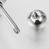 Pair Mens Womens Steel Shooting Star Pentagram Stud Earrings with Cubic Zirconia, Screw Back - COOLSTEELANDBEYOND Jewelry