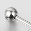 Pair Mens Womens Steel Shooting Star Pentagram Stud Earrings with Cubic Zirconia, Screw Back - COOLSTEELANDBEYOND Jewelry