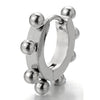 Pair of Huggie Hinged Hoop Earrings for Men Women - COOLSTEELANDBEYOND Jewelry