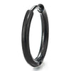 Pair Stainless Steel Plain Circle Huggie Hinged Hoop Earrings for Men Women, Classic… - coolsteelandbeyond
