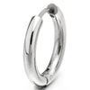 Pair Stainless Steel Plain Circle Huggie Hinged Hoop Earrings for Men Women - COOLSTEELANDBEYOND Jewelry