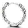 Pair Stainless Steel Uneven Rough Surface Circle Huggie Hinged Hoop Earrings for Men Women - COOLSTEELANDBEYOND Jewelry