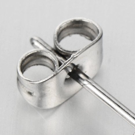 Stainless Steel Flat Swirl Spiral Stud Earrings for Men for Women - COOLSTEELANDBEYOND Jewelry