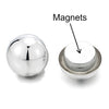 Womens Mens Magnetic Half Ball Dome Stud Earring, Non-Piercing Clip On Fake Ear, Mirror Surface - COOLSTEELANDBEYOND Jewelry