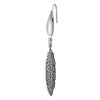 Womens Vintage Stainless Steel Leaf Feather Earrings Drop Dangle, Chic Fashion - COOLSTEELANDBEYOND Jewelry