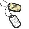 Two-Pieces Military Army Dog Tag with Black Silicone Mens Pendant Necklace, 28 inches Ball Chain - COOLSTEELANDBEYOND Jewelry