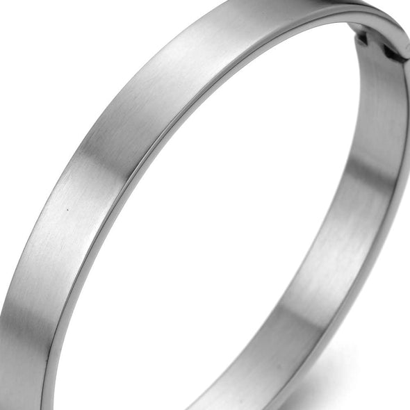 Classic Stainless Steel Bangle Bracelet for Men for Women - COOLSTEELANDBEYOND Jewelry