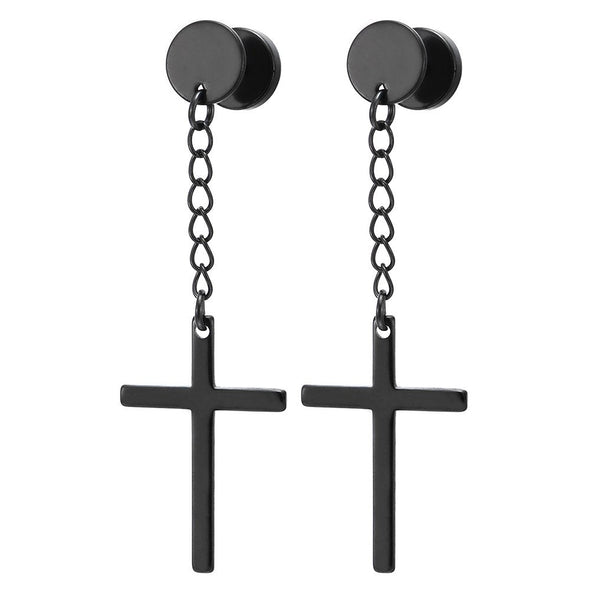 Stainless Steel Earrings Hexagonal Screw Stud Earrings For - Temu